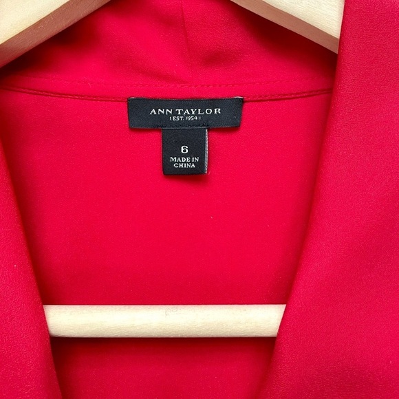 Ann Taylor Sleeveless Faux Wrap Blouse - Picture 2 of 4